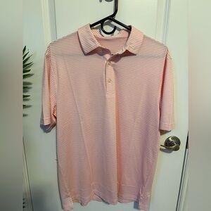 Dunning Striped Pink Golf Polo Shirt